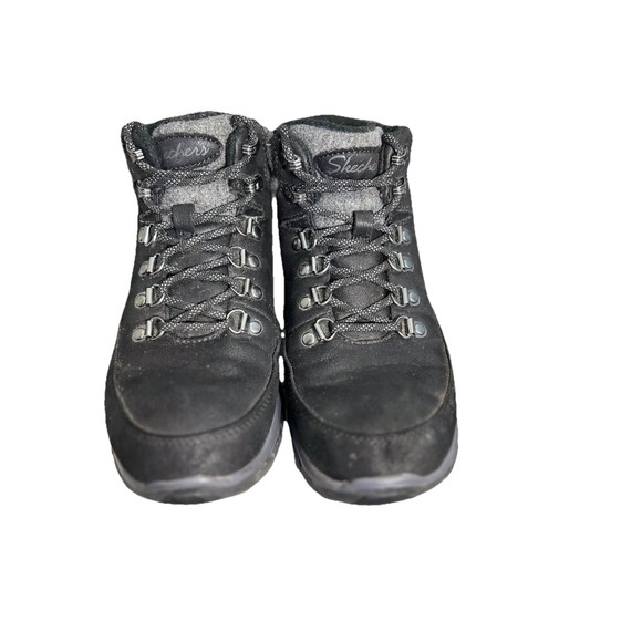 Skechers Synergy Water Repellent Hiker Boots Cool Seeker Black Womens Size 6.5 - Picture 8 of 10